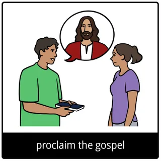 proclaim the gospel gospel symbol