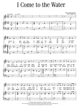 Music, I Come to the Water