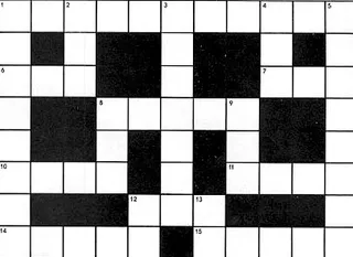 Crossword puzzle