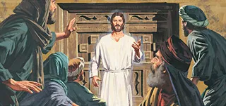 Jesus entered the room