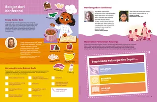 Page PDF with illustration of girl making jambalaya