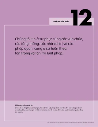 Áp phích Những Tín Điều