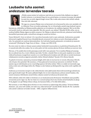 Laubaehe tuha asemel: andestuse tervendav teerada