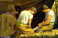 The missionaries filled with the Holy Ghost