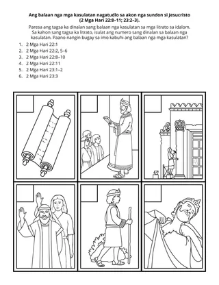 Pahina sang aktibidades sang Primary: Ang balaan nga mga kasulatan nagatudlo sa akon nga sundon si Jesucristo