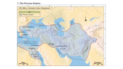 a map of the Persian Empire