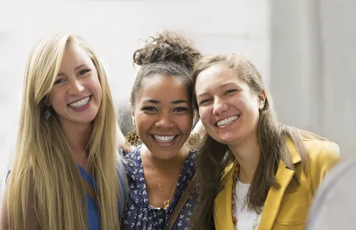 smiling young adults