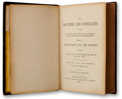 Doctrine and Covenants Orson Pratt revision title page