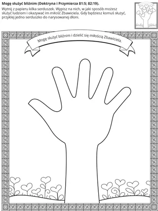 strona z zadaniami: Mogę służyć bliźnim
