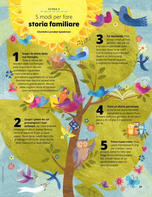 PDF con uccelli su un albero