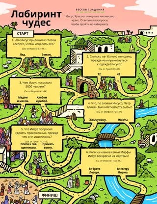 лабиринт по сценам из Нового Завета