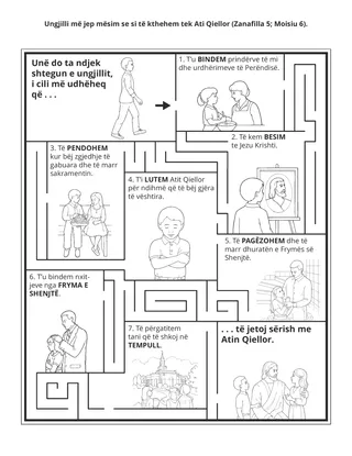 faqja e veprimtarisë: ungjilli më mëson se si të kthehem tek Ati Qiellor