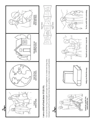 activity page: I am a child of God