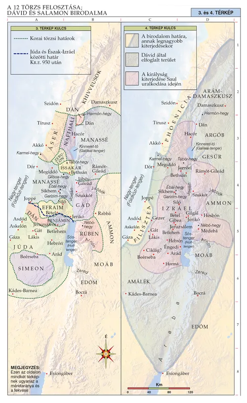 3–4. bibliai térkép