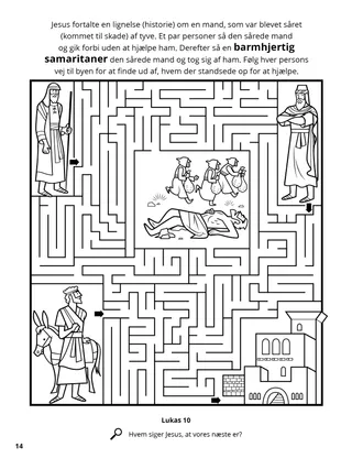 The Good Samaritan coloring page