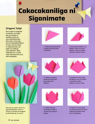 Tabana ni PDF ena itaviqaravi origami tulip