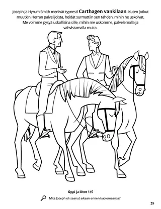 Joseph and Hyrum Were Killed in Carthage Jail coloring page