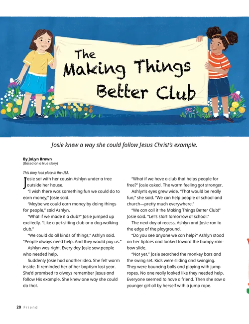 Girls holding a sign with their club name