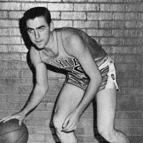 Jeffrey R. Holland with a basketball