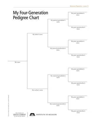 pedigree chart handout