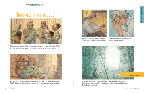 PDF da história de Tiago ensinando e Joseph Smith orando