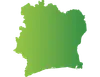map of Ivory Coast