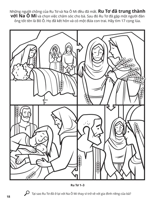 Ruth and Naomi coloring page