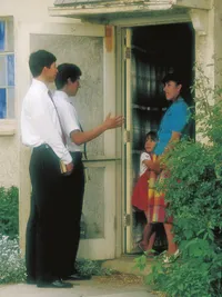 在人家門前的傳教士