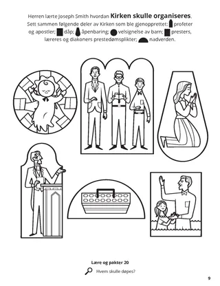 The Restored Church of Jesus Christ coloring page