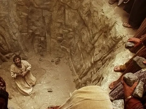 Stephen being stoned to death