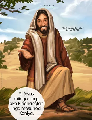 Jesus reaching His hand out