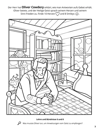 Oliver Received Answers from the Lord coloring page