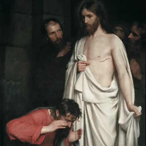 resurrected Christ with Thomas