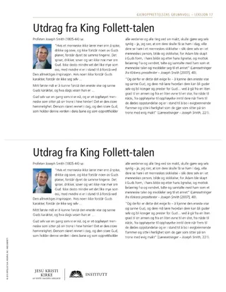 utdelingsark, King Follett-talen