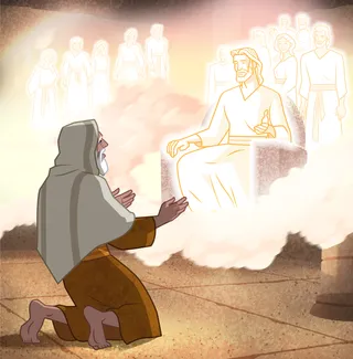 Isaiah being called by the Lord