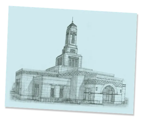 Sketch of Helena Montana Temple