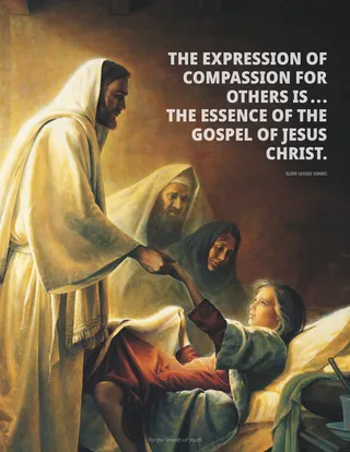 Jesus Christ healing girl