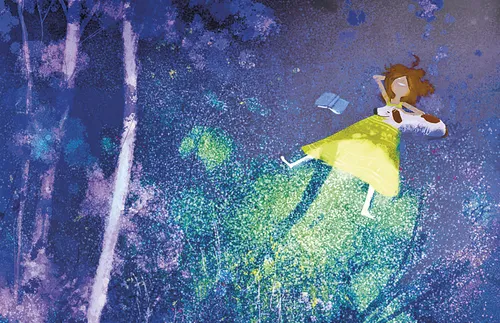 young woman lying on the ground