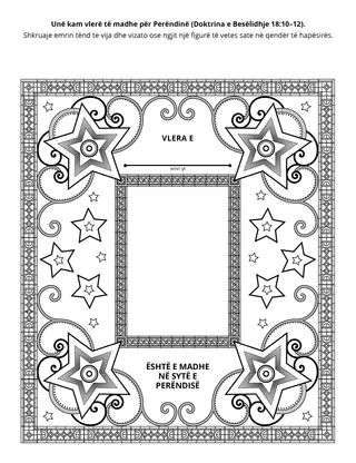 faqja e veprimtarisë për fëmijët