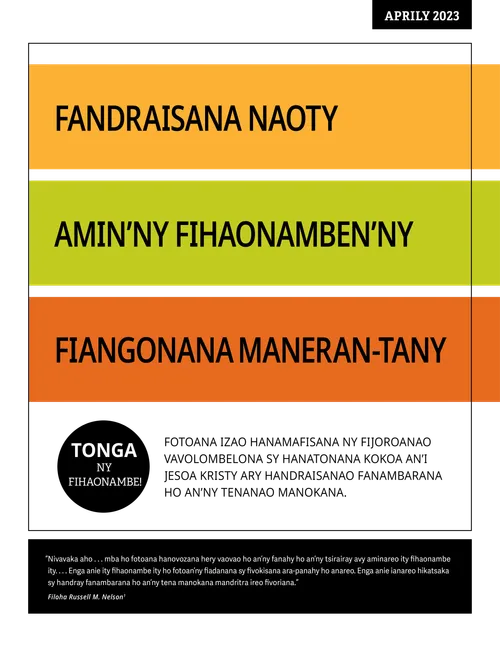 Fandraisana naoty amin’ny fihaonamben’ny Fiangonana maneran-tany