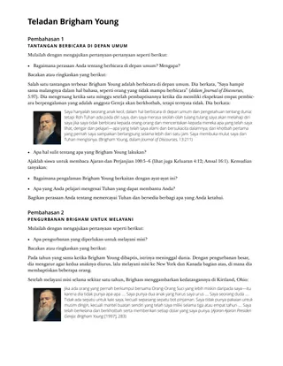 Teladan Brigham Young