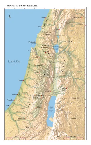 map, Holy Land