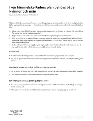 Heavenly Father’s plan.