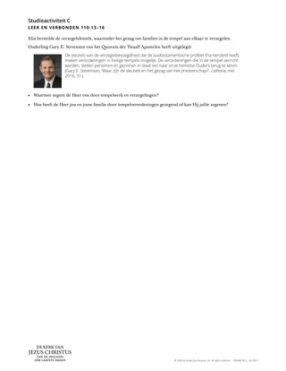 Priesterschapssleutels die in de Kirtlandtempel zijn hersteld