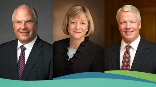 Elder Rasband, Sister Oscarson, and Brother Owen