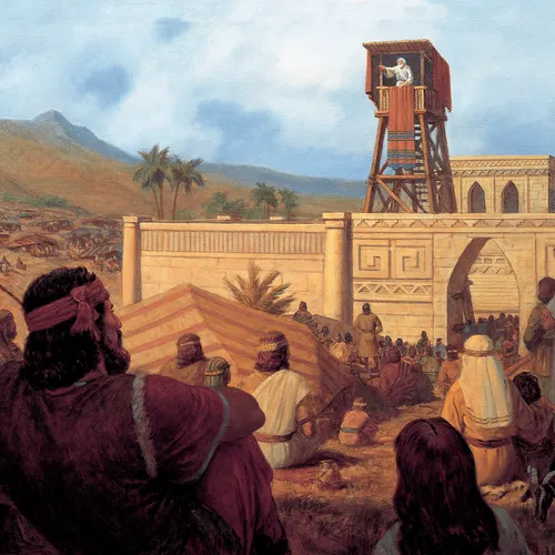 King Benjamin teaching