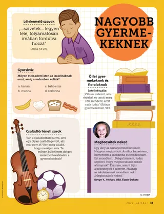 Page from the October 2022 Friend Magazine.