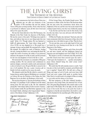 The Living Christ document