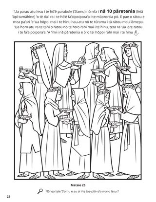 The Ten Virgins coloring page