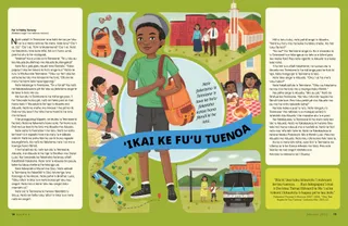 Page from the January 2022 Friend Magazine.